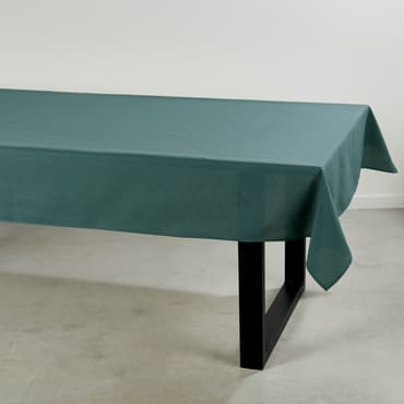 UNILINE Toalha de mesa verde escuro W 138 x L 250 cm