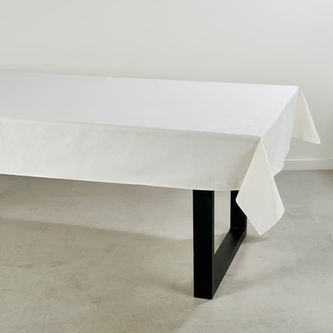 UNILINE Nappe blanc cassé Larg. 138 x Long. 300 cm