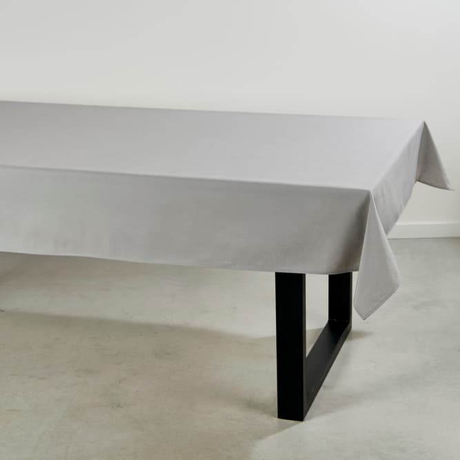UNILINE Nappe gris clair Larg. 138 x Long. 300 cm