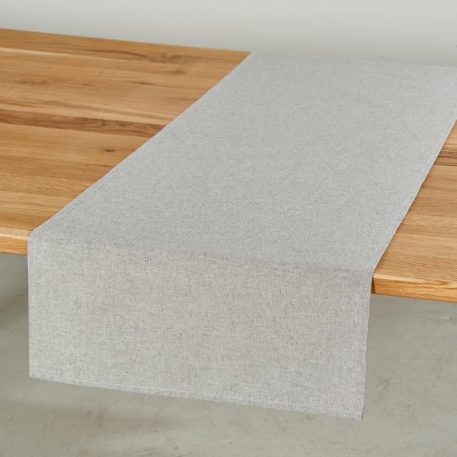 MELANGE Caminho de mesa cinzento W 45 x L 138 cm