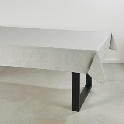 MELANGE Nappe gris Larg. 138 x Long. 250 cm