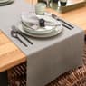 ORGANIC Caminho de mesa cinzento claro W 40 x L 140 cm