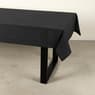 ORGANIC Toalha de mesa preto W 140 x L 200 cm