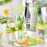 OASIA Cocktailrührer Set von 12 Mix von 3 Farben Orange, Gelb, Grün L 19 cm