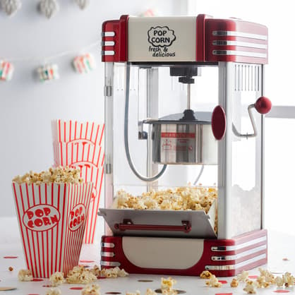 RETRO FUN Macchina per popcorn XL rosso H 45 x W 28 x D 24 cm