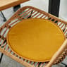 RIBBY Almofada de assento amarelo H 2 cm - Ø 38 cm