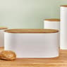 NAGINI Caixa para pão branco, natural H 15 x W 34 x D 19 cm