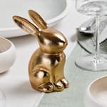 ROBBY Coniglio decorativo dorato H 11 x W 7,5 x D 5,5 cm