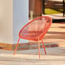 ACAPULCO Silla lounge rojo coral A 82 x An. 75 x P 69 cm