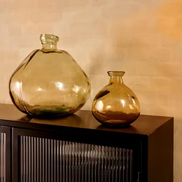 SIMPLICITY Vaso taupe H 18 cm - Ø 16 cm