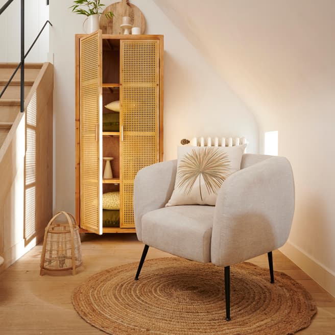 WEBSTER Armoire naturel H 165 x Larg. 70 x P 38 cm CASA