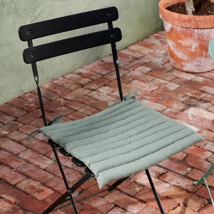 Bozanto Inc. Coussin de patio pour chaise de diner raye noir
