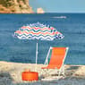TROPEZ Parasol de plage multicolore H 185 cm - Ø 150 cm