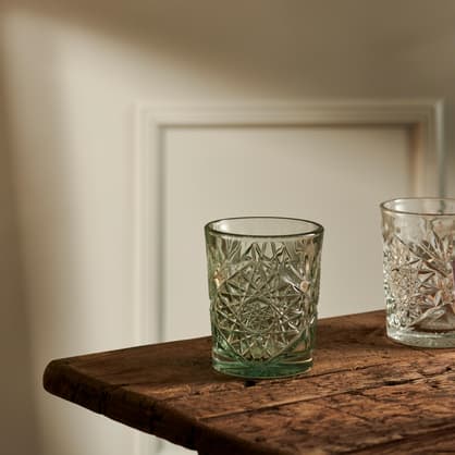 HOBSTAR Glas lichtgroen H 10,3 cm - Ø 8,9 cm