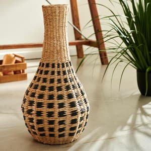HIMALAYA Vase noir, naturel H 65 cm - Ø 33 cm