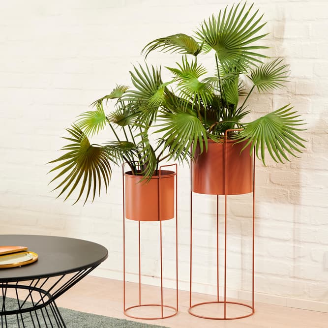 PLUTO Vaso per piante terracotta H 80 cm - Ø 28 cm