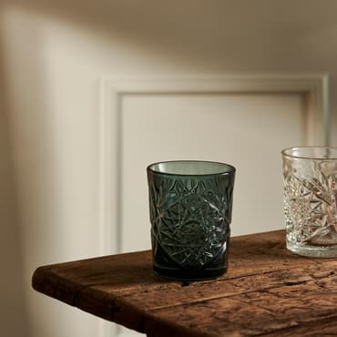 HOBSTAR Vaso verde, verde oscuro A 10,3 cm - Ø 8,9 cm