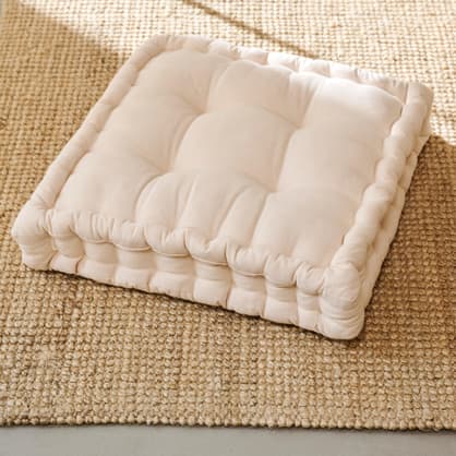 ALDA Cuscino materasso bianco antico W 45 x L 45 cm