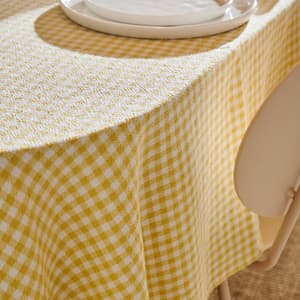 VICHY Toalha de mesa amarelo W 150 x L 300 cm