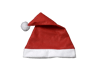 SANTA Bonnet de Père Noël avec pompon rouge Long. 40 cm - Ø 30 cm