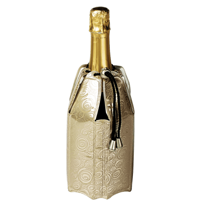 Juego de 2 botelleros dorados, soporte para botellas de vino