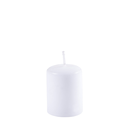 CILINDRO Cilinderkaars wit H 5 cm - Ø 4 cm
