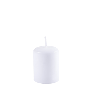 CILINDRO Candela cilindrica bianco H 5 cm - Ø 4 cm