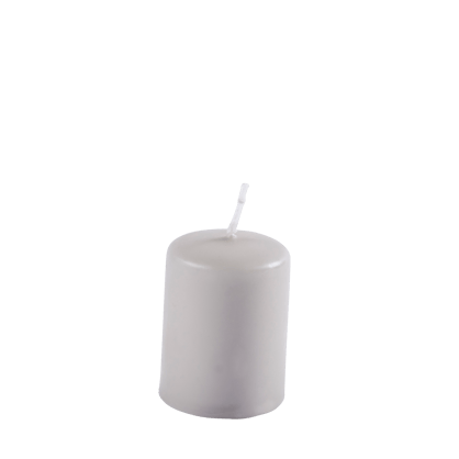 CILINDRO Bougie cylindrique taupe H 5 cm - Ø 4 cm