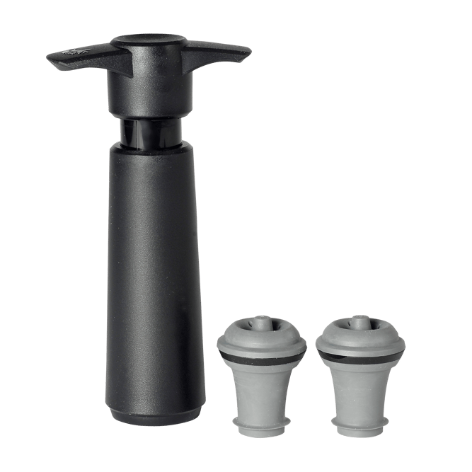 VACUVIN Pompa sottovuoto per bottiglie nero, grigio H 13 cm - Ø 7 cm - Ø 3 cm
