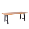 OAK SPLIT Table naturel H 75 x Larg. 95 x Long. 200 cm