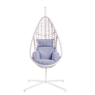 DRUP Cadeira pendente cinzento H 130 x W 80 x D 69 cm