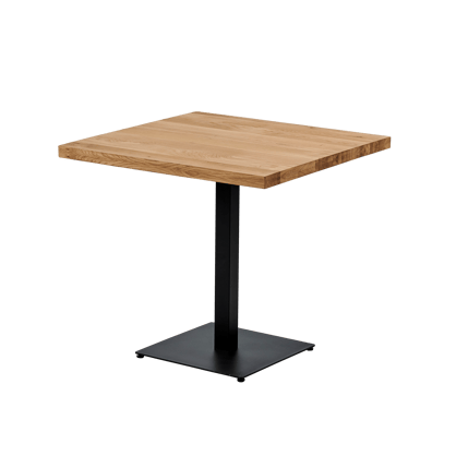 OAK Table à manger naturel H 74,5 x Larg. 80 x Long. 80 cm