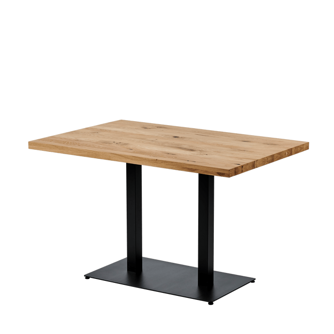 OAK Table naturel H 74,5 x Larg. 80 x Long. 120 cm