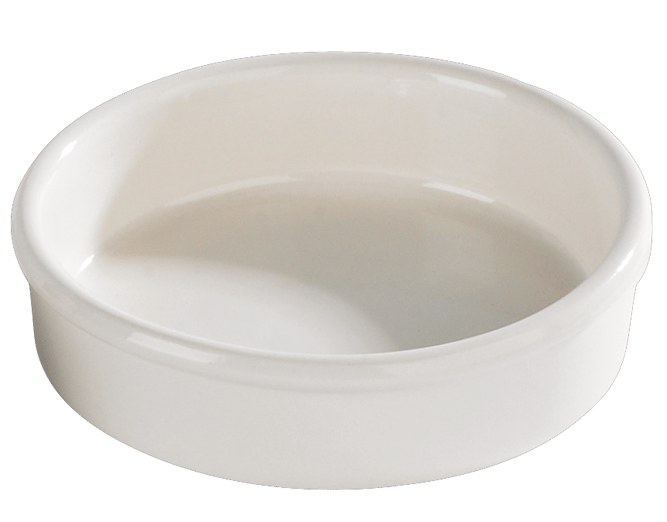 FLAN Prato leite-creme branco H 3 cm - Ø 11 cm