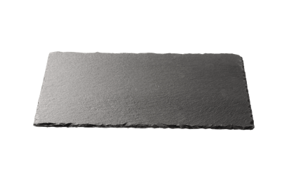 SLATE Assiette noir Larg. 30 x Long. 20 cm