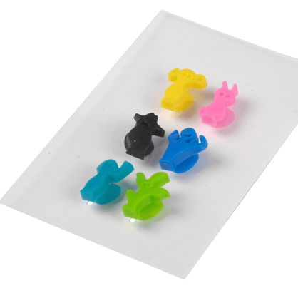 VACUVIN Glasmarkierer Set von 12 Diverse Farben H 2 cm