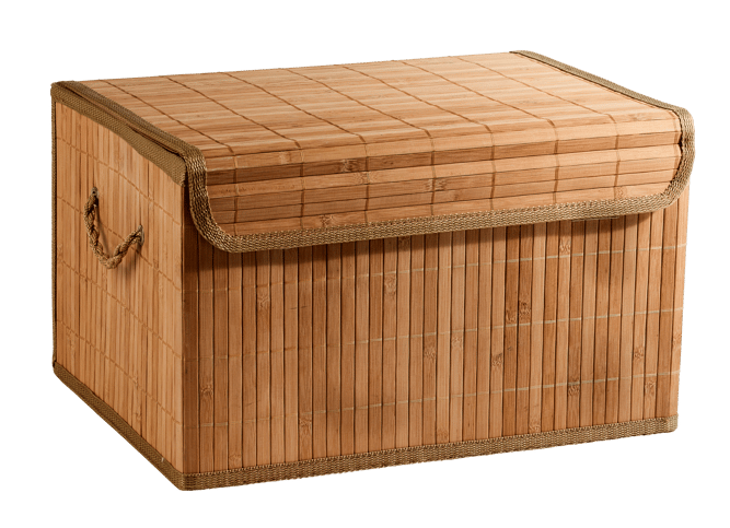 ZEN Opbergbox met handvaten naturel H 24 x B 41 x L 31 cm