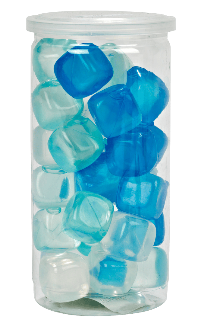 CUBES Cubitos de hielo juego de 30 2 colores transparente, aguamarina A 2,5 x An. 2,5 x L 2,5 cm