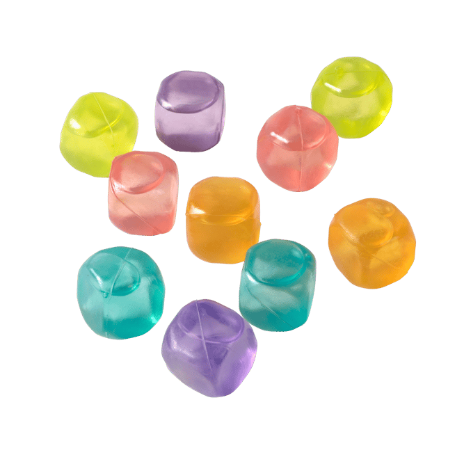 COCKTAIL Cubitos de hielo juego de 10 mezcla de colores varios colores An. 2,5 x L 2,5 cm