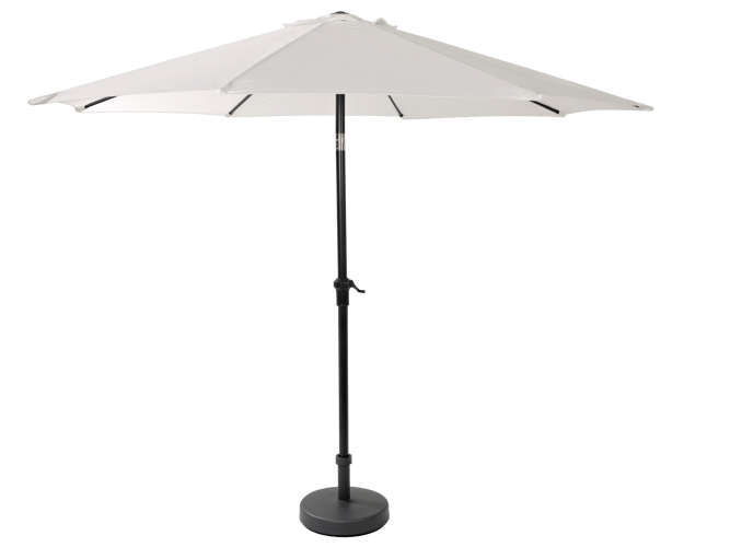 progressief zonlicht salami ALU Parasol zonder parasolvoet wit H 240 cm - Ø 300 cm | CASA