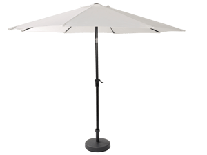 ALU Parasol zonder parasolvoet wit H 240 cm - Ø 300 cm