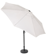 ALU Parasol sans pied de parasol blanc H 240 cm - Ø 300 cm