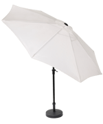 ALU Parasol sans pied de parasol blanc H 240 cm - Ø 300 cm