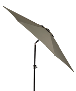 ALU Parasol sans pied de parasol taupe H 240 cm - Ø 300 cm