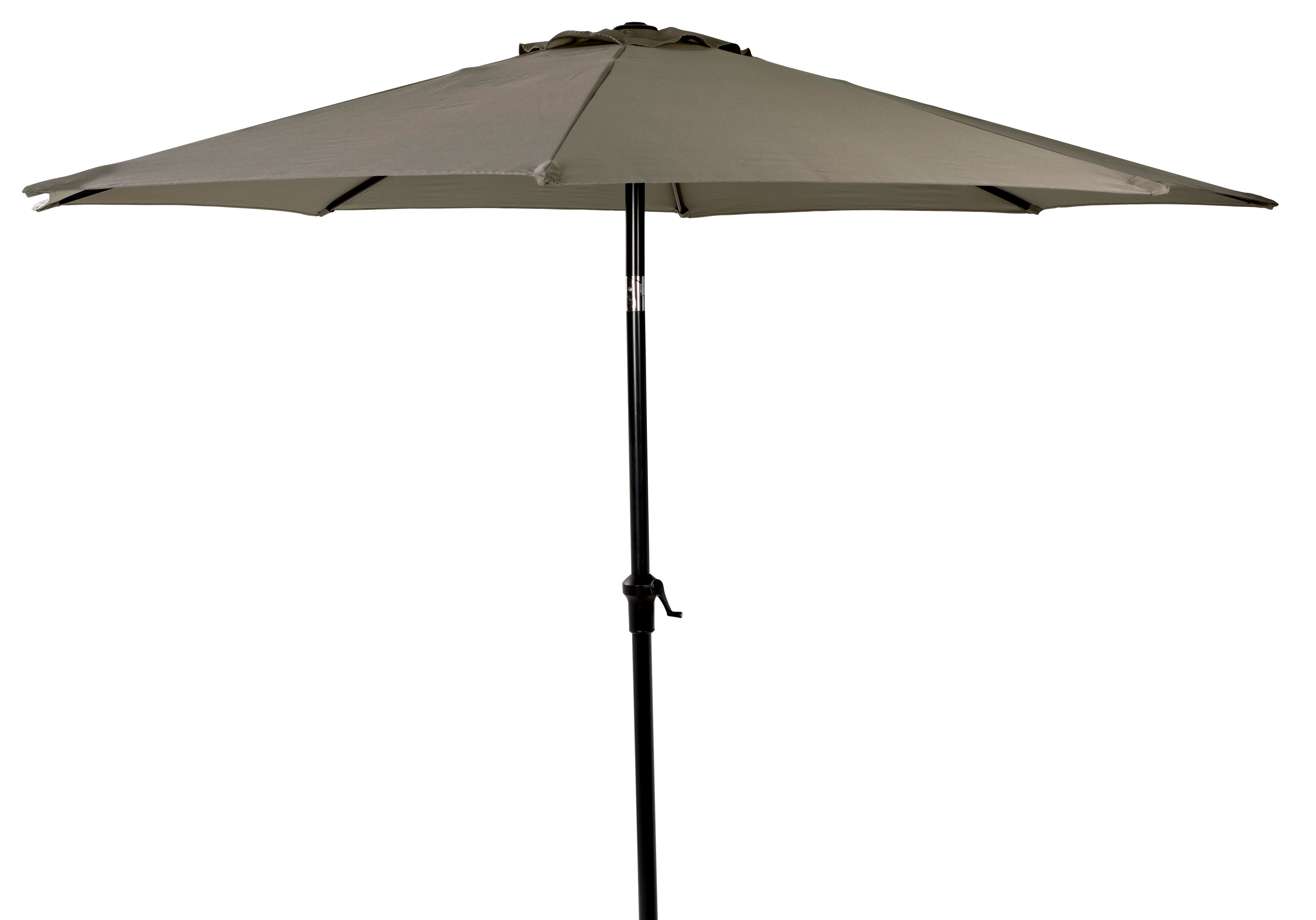 Zwitsers Ongrijpbaar Weg huis ALU Parasol zonder parasolvoet taupe H 240 cm - Ø 300 cm | CASA