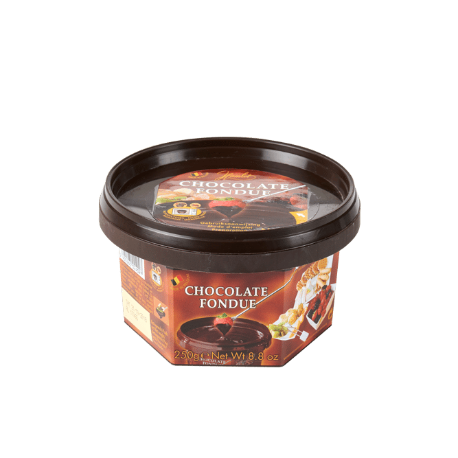 FONDUE Chocolat pour fondue 250g chocolat noir brun foncé H 7 cm - Ø 11 cm
