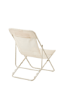 MALTA  Chaise relax blanc H 80 x Larg. 57 x P 90 cm
