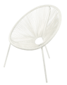 ACAPULCO Chaise lounge blanc H 82 x Larg. 75 x P 69 cm