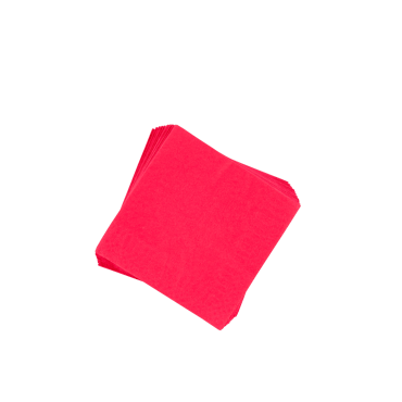 UNI Set van 20 servetten rood B 25 x L 25 cm