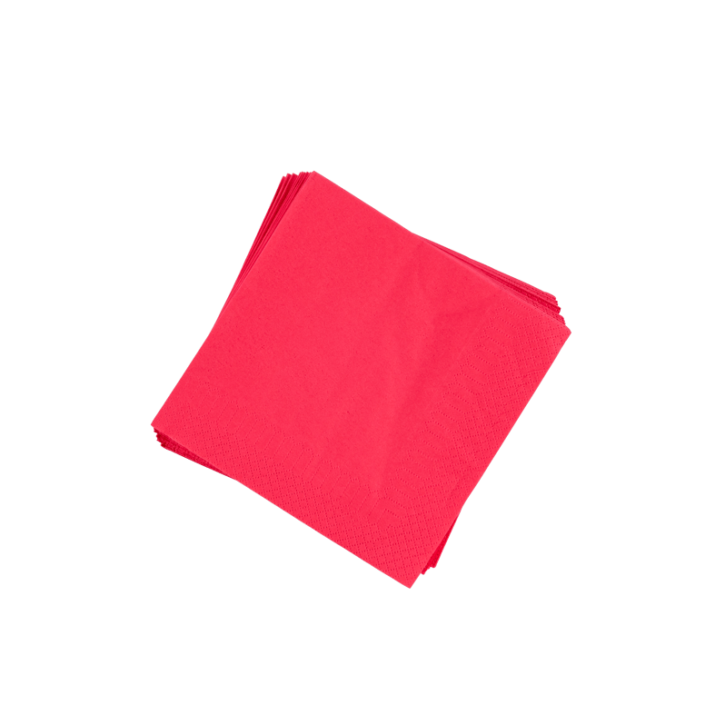 UNI Juego 20 servilletas rojo An. 33 x L 33 cm